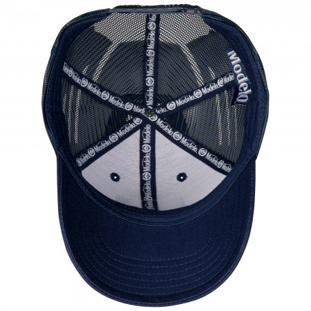 Modelo Especial Logo Patch Navy Adjustable Trucker Hat